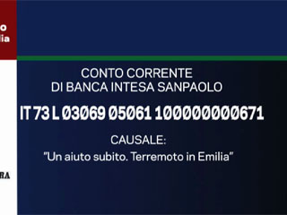 raccolta fondi corriere della sera / TG La 7 terremotati Emilia Romagna
