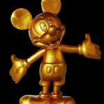 Mickey Mouse in gold