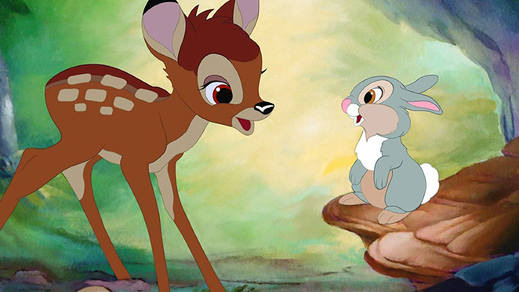 il cerbiatto Bambi ed il coniglio Tippete