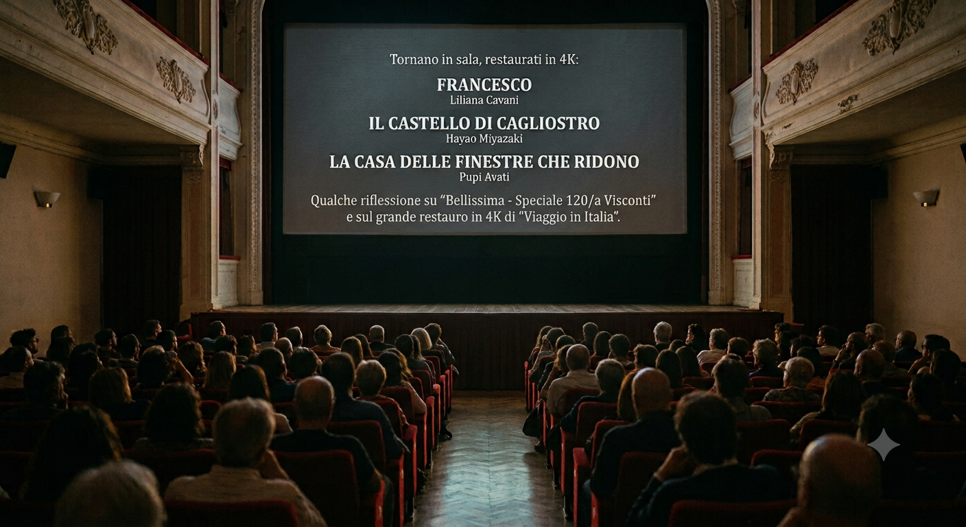 restauri da Rossellini e Visconti a Miyazaki e Avati